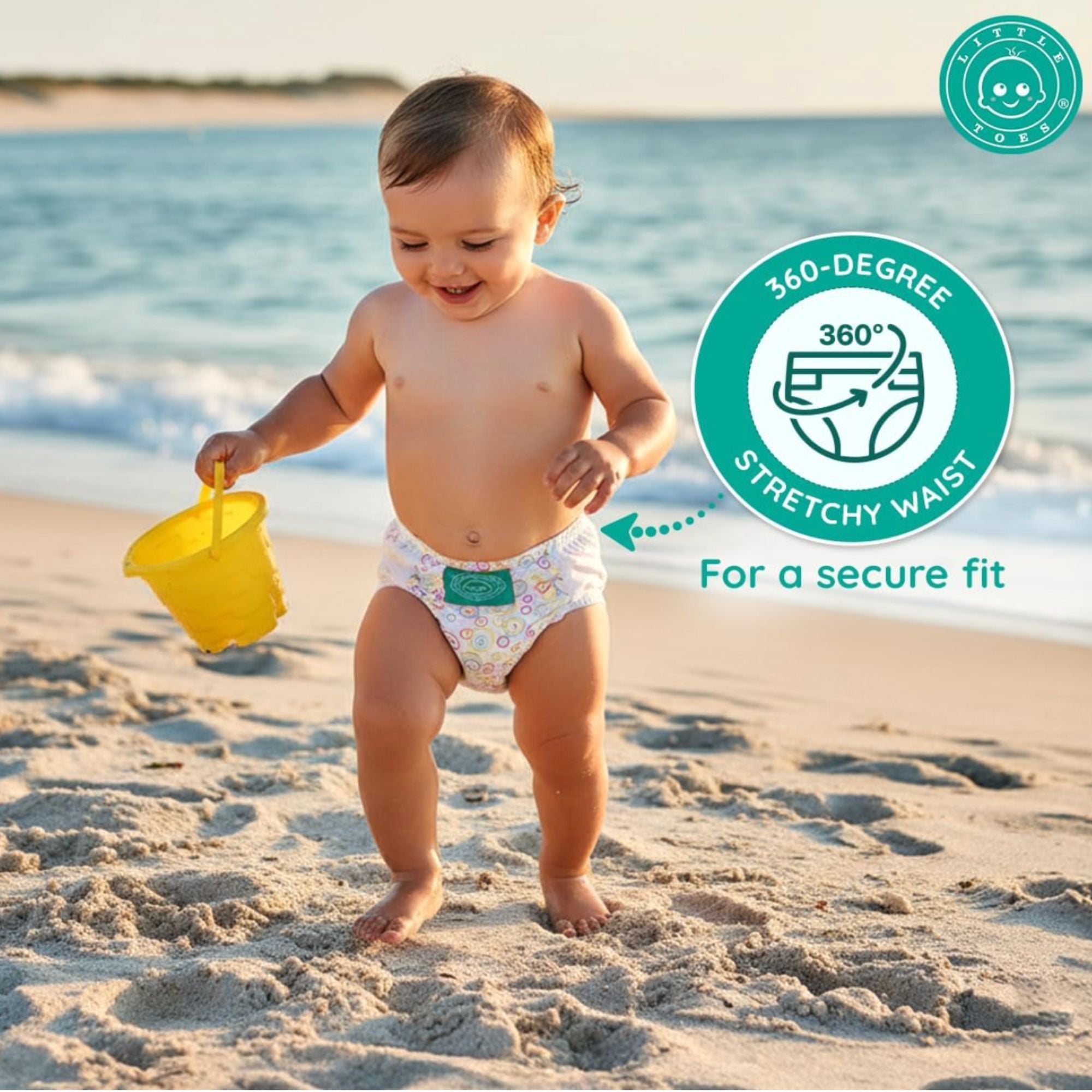 Little Toes Premium Natural Disposable Swim Diapers