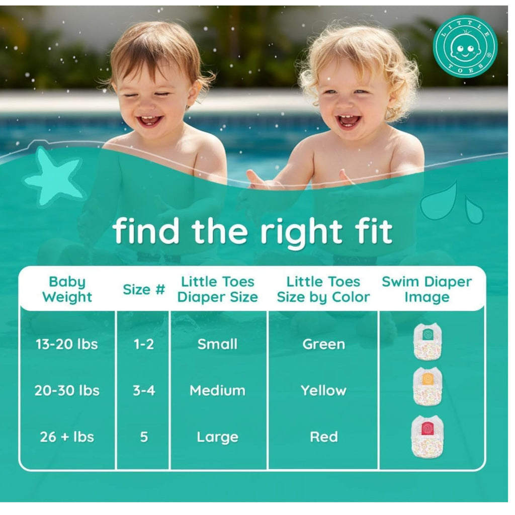 Little Toes Premium Natural Disposable Swim Diapers