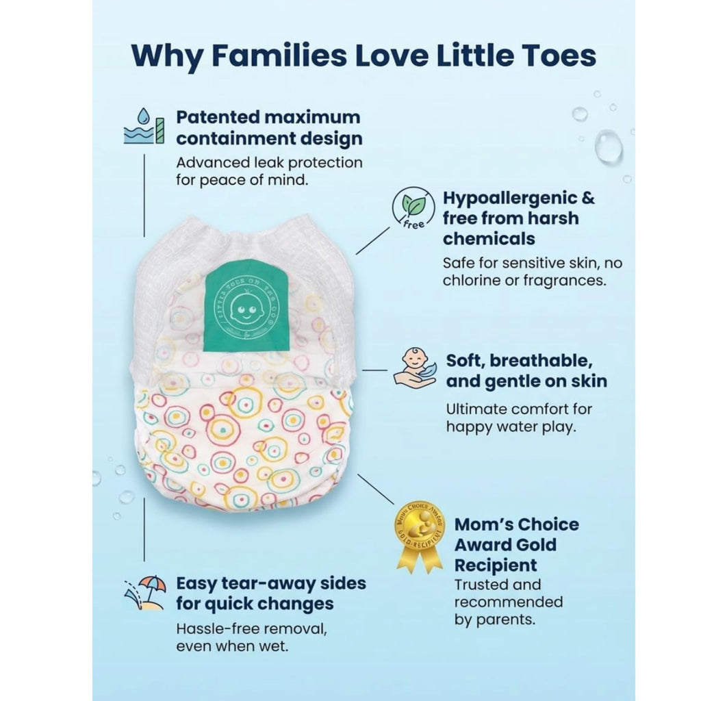 Little Toes Premium Natural Disposable Swim Diapers